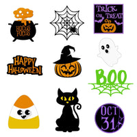 Halloween Wooden Sign Tiered Tray Decor Set Farmhouse Kitchen Decoration (B)