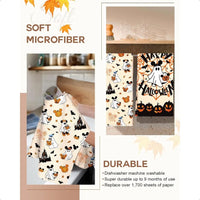Halloween Kitchen Towels Set of 2 Halloween Towels Kitchen 18x26 Inches Holiday Themed Dish Towel for Home Decoration Absorbent