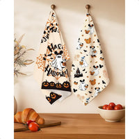 Halloween Kitchen Towels Set of 2 Halloween Towels Kitchen 18x26 Inches Holiday Themed Dish Towel for Home Decoration Absorbent