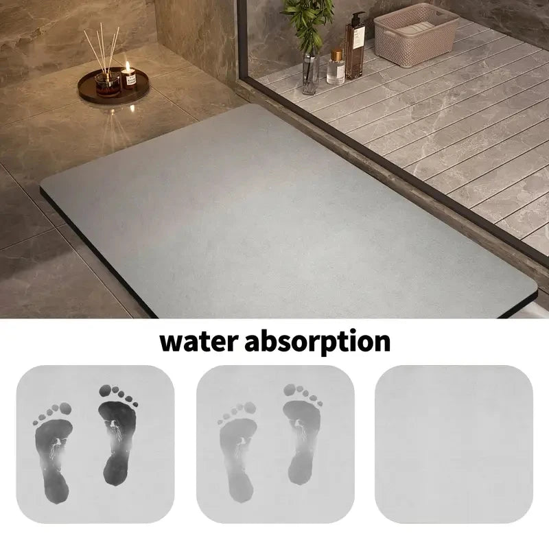 Diatomite Anti-Slip Mat Super Absorbent Bathroom Floor Mat