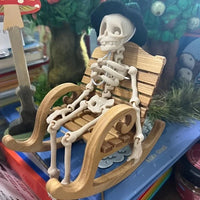 1Pc Magnetic Poseable Skull Fridge Magnet Funny Halloween Gift Easter Kitchen & Dining Decor Home Accessory, Quirky Decor