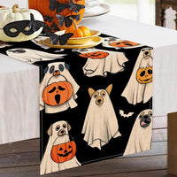 Jack O Lantern Pumpkin Bat Kitchen Dining Table Decoration Spooky Halloween Dining Table Decoration for Halloween Party Decor