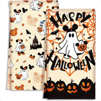 Halloween Kitchen Towels Set of 2 Halloween Towels Kitchen 18x26 Inches Holiday Themed Dish Towel for Home Decoration Absorbent