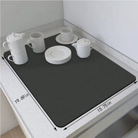 Dish Drying Mat for Kitchen Counter, Absorbent Dish Drying Mat, Dish Drying Pad with Non-slip Rubber Backed, Coffee Mat